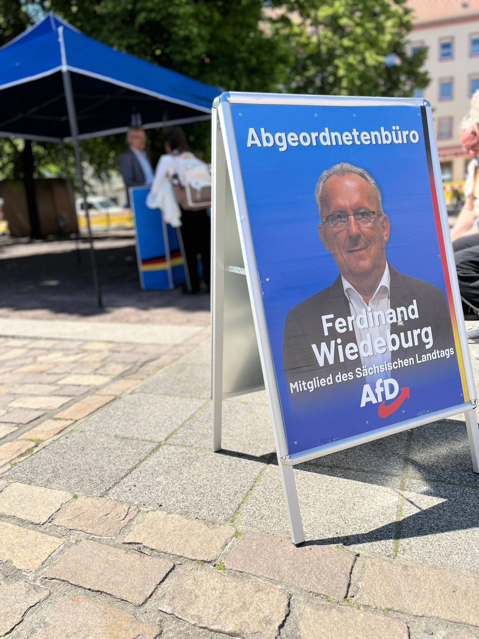 Infostand am 13. Mai 2025 in Eilenburg